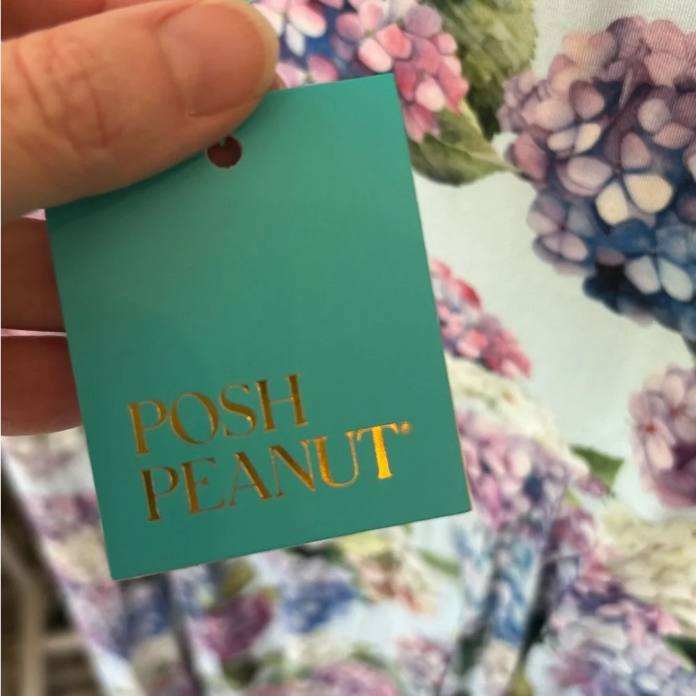 Posh Peanut Floral Dress in Purple and Green - Picture 3 of 5